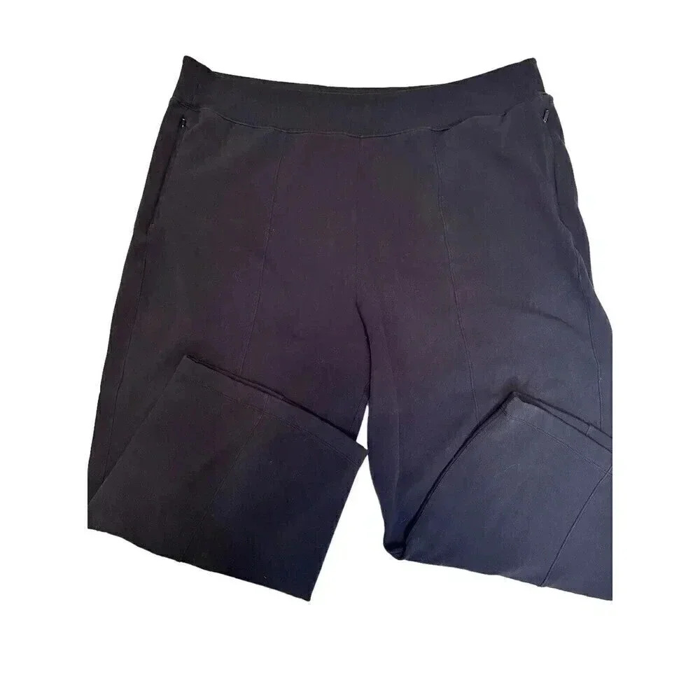 Athleta Plus Size Black Sweat Pants Size 3X Zipper Pockets
